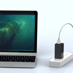 65W PD töltő GaN Tech 2 portos gyorstöltő