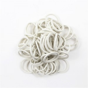 Factory nagykereskedelmi fehér, kis gumigyűrű magas hőmérsékleten és öregedési rezisztens elektronikus adatkábel gumiszalag