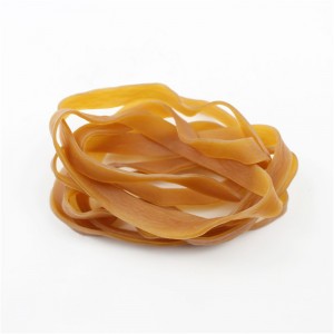 A gyártók egyedi meghosszabbított és kiszélesített gumiszalagok sárga átlátszó, nagy rugalmasságú, nem könnyű feltörni a túlméretes gumiszalagokat