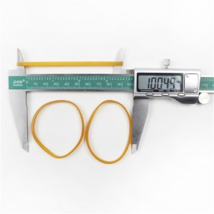 A gyártók egyedi kiszélesített gumiszalagok sárga átlátszó nagy rugalmasságú szívósságú mezőgazdasági gumiszalagok