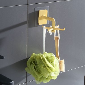 JASON Konyhai forgóhorog furatmentes,nyomnélkül tárolható többfunkciós fürdőszobai horog