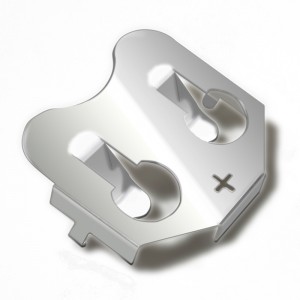 Fém CR2032 bronznikkellemez akkumulátor érintkező 2032 elemtartó NYÁK-hoz