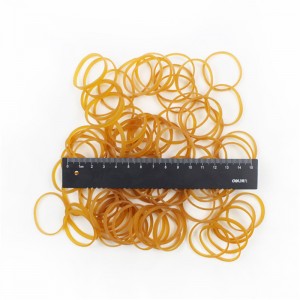 Gyártónagykereskedelmi természetes gumi sárga átlátszónagy rugalmasságú és szívósságú rák, homárkötő mezőgazdasági gumiszalag