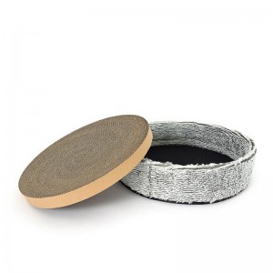 Plüss macska karcolás macska fészek