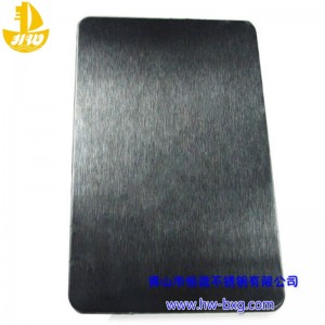 Színes rozsdamentes acél homályos tábla No. 2.