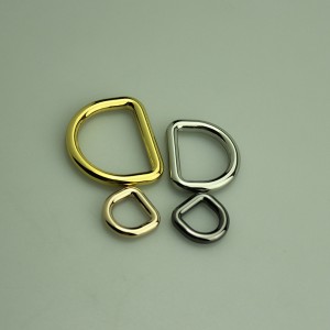 Fényes bevonattal Duckles, D gyűrűk, fém tartozékok zsákhoz