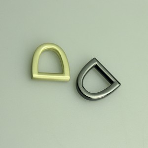 Fényes bevonattal Duckles, D gyűrűk, fém tartozékok zsákhoz