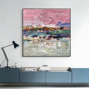 Vászon keret absztrakt új design kézzel festett otthoni dekoráció fotó kép padlófestés