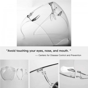 Anti Fog Goggle Unisex Visor Full Face védő pajzs szemüvegek