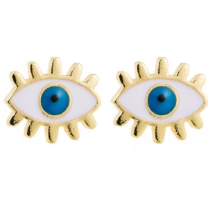 Európai és amerikai határokon átnyúló divatnői réz csöpögő egyszerű fülbevalók Devil szem fülbevaló ins japán koreai változat fülbevalók