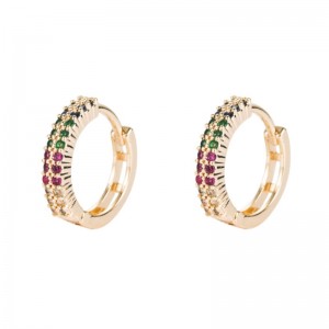 Dél-Korea Dongdaemun réz ékszer fülbevalók Zircon fülbevaló európai és amerikai divat kiegészítők határokon átnyúló források aranyozott fülbevalónagykereskedelem