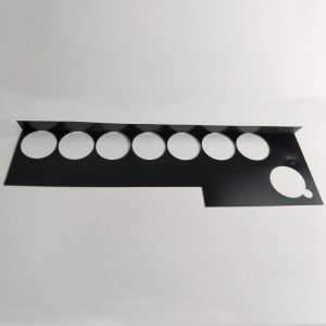 203 * 109 * 0,25 mm-es fekete PC szigetelő lap, hőmérséklet-ellenálló és könnyen hajlítható szigetelési lap