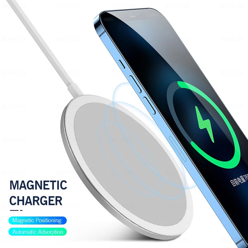 Mágneses MagSafenélküli telefon töltő 15W Hordozható MagSafe töltő Apple iPhone 12 11 Pro Max bestseller termék Amazon forró stílus