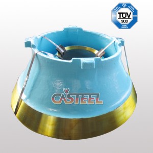 Terex pegso tc1000, TC1150, TC1300 kúpos crusher konkáv&mn22cr2