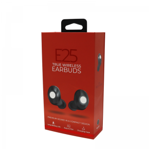 Karton doboz gyártó Nyomtatás Arany Fólia Flap fülhallgató csomagoló doboz fogyasztói elektronikai csomagoláshoz