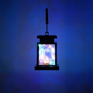 Lámpásnapelemes pislogás LED gyertyanapenergia kültéri világítás kert réz réz sárga fény udvar esernyőfa lóg