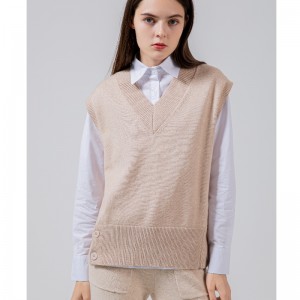 Divat trend egyszerű joker szabadidő bázis kötés mellény 68039#