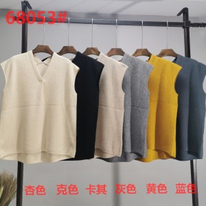 Timal divat Egyszerű szabadidő Joker Alapkötés Kis V-nyaki mellény 68053#