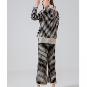 Divatos alkalmi joker kötött Qianbird-vakolt kétrészes öltöny 69002#