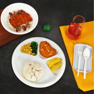 PLA anyag komposztálható eldobható élelmiszertartály