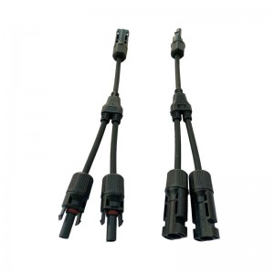 Solar Fotovoltaikus csatlakozó Y típus 2 ág egy-két kombinátor vízálló hím ésnőinapelem kábelcsatlakozó