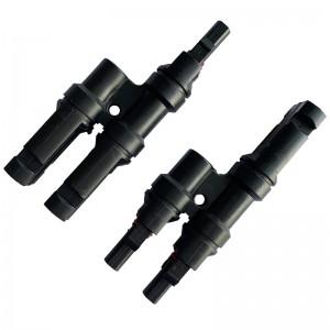 2 to1 Solar csatlakozó Multiple T Branch Napelem csatlakozó Napelemes Connection férfi ésnői csatlakozó