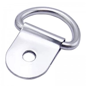 Kis acél D-gyűrű Tie Downs, D gyűrűk Anchor Lashing Ring terhelések Case teherautó rakomány pótkocsik RV csónakok