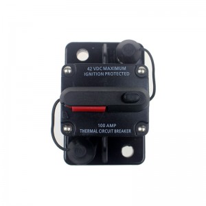 12V 24VDC 60A 80A 100A 150A 200A 250A 300A fekete színű otthoni szolár rendszer Vízálló megszakító Reset biztosíték-frekvenciaváltó