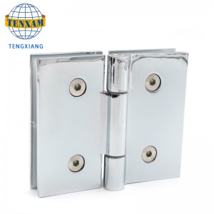 Kína gyártó Kiváló minőségű üveg az üveghez 180 fokos cink ötvözet zuhanyzó