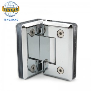 90 fokos üveg ajtó csuklópánt rozsdamentes acél fürdőszoba bilincs