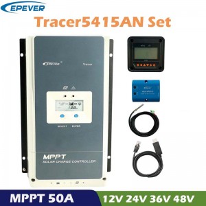 PEVER TRACER 50A MPPT Solar töltésszabályozó 12V 24V 36 V48V Auto LCD kijelző Solar panel Akkumulátor szabályozó Hibrid Controller
