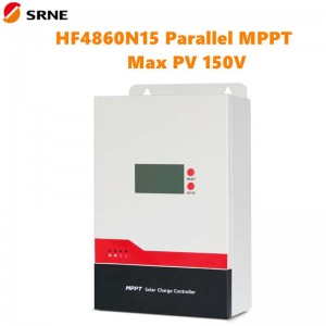 SRNE MPPT 60A 12V 24V 36V 48V AUTO SOLAR OFF-GRUS Töltési szabályozó vezérlő Max 150V panel bemenet Párhuzamos vezérlő HF4860N15