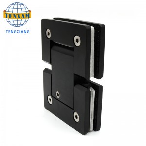 Fürdőszoba fekete üveg ajtó csuklópánt beállítása zuhanyzó ajtó pivot csukló