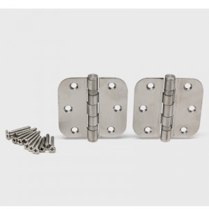 HN005 3,5 hüvelykes rozsdamentes acél belső ajtó csuklópántok 5/8 hüvelykes sugaras sarok