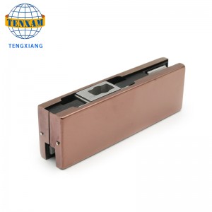 Üveg ajtóbilincs SUS304 Rozsdamentes acél felső ajtócsomag felszerelése üveg felső klip