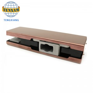 Üveg ajtóbilincs SUS304 Rozsdamentes acél felső ajtócsomag felszerelése üveg felső klip