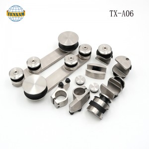 Üveg ajtózár csúszó rendszer tolóajtó lógott rozsdamentes acél csúszó kerekek