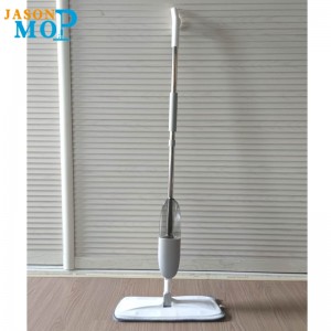JASON 2020 Új vízsugaras mop rozsdamentes acél rúdból álló mikroszálas tiszta lapos felmosóval
