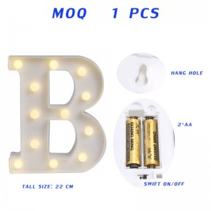 LED Marquee Letter Table Light jelek