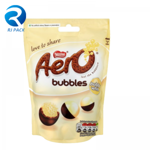 Egyedi műanyag cipzáras élelmiszer csomagoló táska, élelmiszer csomagoló táska, visszakereshető cipzárral