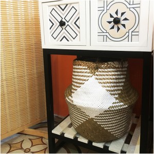 Szőtt seegrass hasa kosár