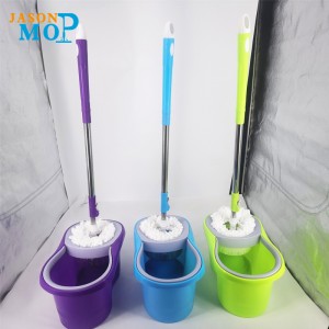 Jason Microfiber Spin Mop 360 Egyszerű forgó mop vödör mágikus padló tisztítása Spinning mop és vödör