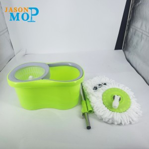 Jason Microfiber Spin Mop 360 Egyszerű forgó mop vödör mágikus padló tisztítása Spinning mop és vödör