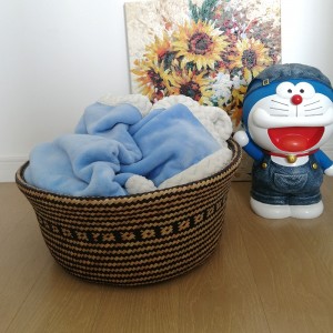 Vízi kerek dekoratív kosár fekete