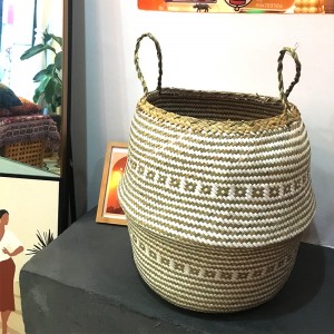 Vízi kerek dekoratív kosár fekete