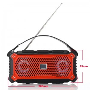 FB-BS857 hordozható Bluetooth hangszóró LED világítással