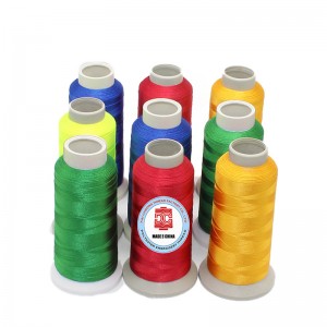 100% poliészter hímzés varrócérna