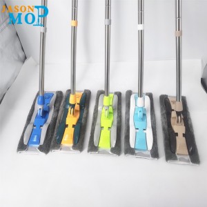 Jason Kiváló minőségű alumínium MOP mikroszálas rozsdamentes acél rúd hosszúsított lapos mop padló tisztítás
