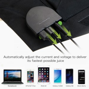 Összecsukhatónapelem 18v 100W hordozható szabadbannapkollektor kempingezéshez