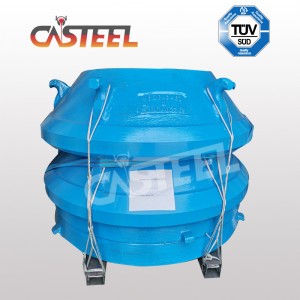 Bergeaud Symons 4-1/4 Crusher Parts, Bowl Liner Mantle